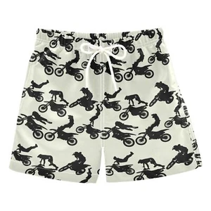 Boys' Board Shorts Motocross Riders Girls Swim Trunk Teens Beach Bathing Suit... - Picture 1 of 6