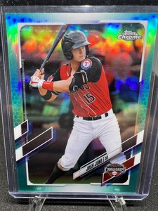 2021 Josh Jung Topps Pro Debut RC Chrome Aqua 61/75!