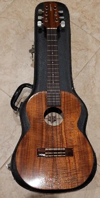 Kamaka 6-String  Curly Koa Ukulele  Baritone With Hard Case - Image 1 of 4