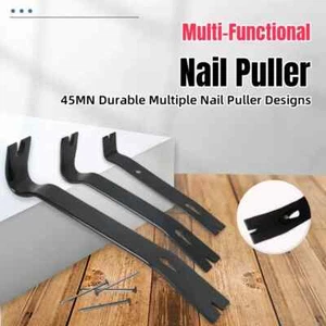 High Hardness Carbon Steel Dual Purpose Crowbar Nail Puller Wooden Box Opener - Picture 1 of 9
