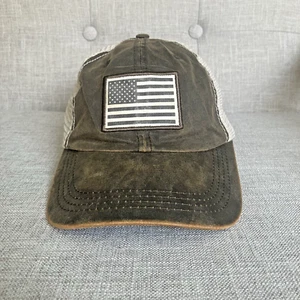 Colt Ford Hat Cap Snap Back Brown Ivory American Flag Trucker Mesh Patriotic - Picture 1 of 8