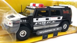 Jada 1/24 Scale Diecast 90513 - Hummer H2 Heat Emergency Black/White - Picture 1 of 7