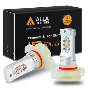 Alla Lighting 5202 LED Bright RED Fog Light Bulb,Driving Lamp,56 ETI SMD Chip - Picture 1 of 6