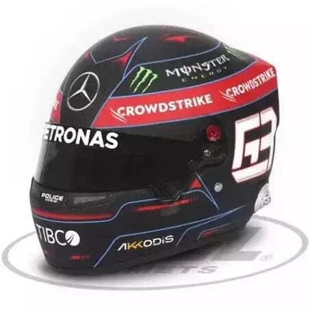 Mercedes AMG Petronas F1 George Russell 1:2 Scale Helmet Cover