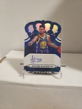 2018-19 Crown Royale Crown Auto Blue 12/49 Jacob Evans III #CR-JEV RC WARRIORS 