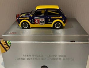 SLOT CAR BRM 132 1/24 AUTOBIANCHI A112 ABARTH #007 OLIO FIAT NAGANO 2015 G.OBINO - Picture 1 of 9