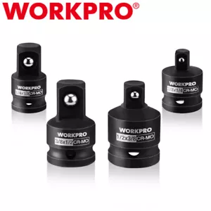 WORKPRO Impact Socket 4PC Set Adapter Reducer 1/4" 3/8" 1/2" Socket Adapter Sets - Picture 1 of 12