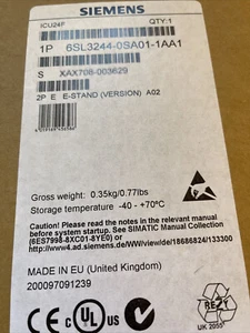 6SL3244-0SA01-1AA1 1PCS NEW SIEMENS 6SL3244-0SA01-1AA1 Control Unit - Picture 1 of 1