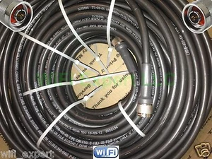 TIMES Microwave ® 150 FEET LMR400 Coax Cable with TC-400-NM N MALE Connectors US - Picture 1 of 5