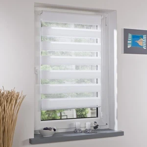 LIEDECO Klemmfix Duo-Rollo mini 080x160 cm weiß inkl. Klemmträger - Bild 1 von 5