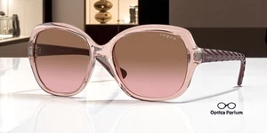 VOGUE VO2871S 286414 Transparent Pink Pink Gradient Brown 56mm Womens Sunglasses - Picture 1 of 2