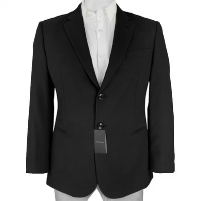 NOVO Casaco Esportivo Giorgio Armani Black Label! Crepe de lã preta EUA 44 L e 56 L ITÁLIA - Imagem 1 de 3