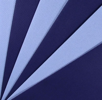 KCS 6 Pc Of 12”x18” Light Blue + Royal Blue Cross Stitch Fabric - Image 1 of 3