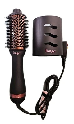 Lange le Volume 65 mm 2 en 1 secador de cepillo de titanio negro con cubierta  Foto 1 de 4