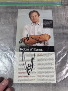 Artículo de revista autografiada de Robin William sobre Happy Days autenticado  - Imagen 1 de 8