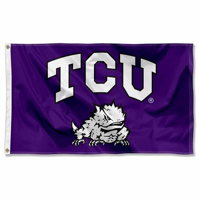 Texas Christian University Horned Frogs Flag TCU Large 3x5 - Image 1 of 4
