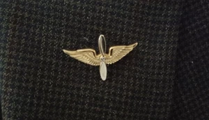WW II U.S. Military Aviator Air Force Spilla da bavero, G-23, con spillo posteriore - Foto 1 di 2
