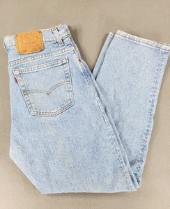 Jeans vintage Levis 550 uomo 34x30 blu rilassato conico lavaggio leggero anni 90 Y2K USA - Foto 1 di 9