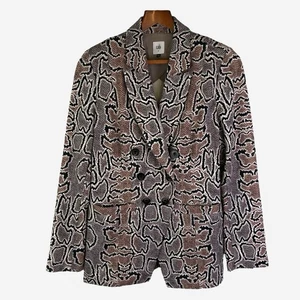 CAbi Python Snakeskin Print Ponte Knit Blazer Jacket Size 8 Style 3733 - Picture 1 of 12