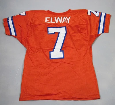 Camiseta de Colección John Elway #7 Denver Broncos Para Hombre Grande Naranja NFL Wilson Años 90 Foto 1 de 4
