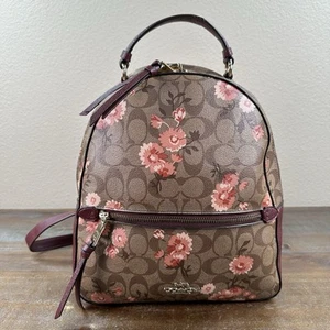 Coach Jordyn Backpack In Signature Canvas With Prairie Daisy Cluster Print Clean - Picture 1 of 24