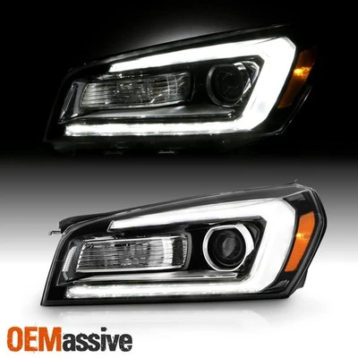 Proyector de tubo LED negro para GMC Acadia 2013-2016 HID/Xenón conductor de faro izquierdo Foto 1 de 4