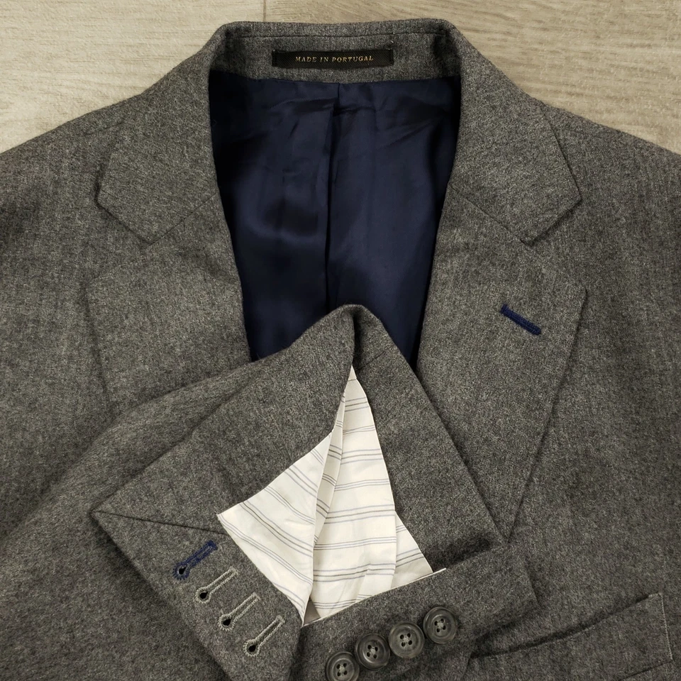 Blazer de franela J Hilburn Vitale Barberis para hombre 39S* (40S delgado) lana peso medio Foto 1 de 4