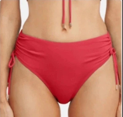 Parte inferior de bikini Robin Piccone Aubrey roja talla M nueva sin etiquetas Foto 1 de 4