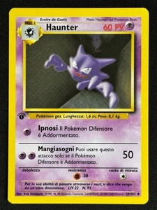 1999 Haunter 29/102 Base Set 1st Edition WoTC Pokémon TCG Italian - MP - Picture 1 of 2