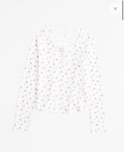 Abercrombie Kids 7/8 long-sleeve waffle henley tee - Picture 1 of 6