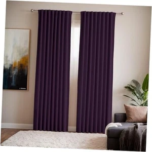 Ceiling Pinch Pleated Blackout Curtains & Drapes for Bedroom Living Room 52 x - Picture 1 of 8