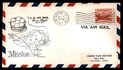 Mayfairstamps US Flight 1950 Mission AM 82 Basket Fruit Cover aau_78579 - Image 1 of 2