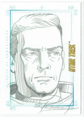 Star Trek TOS Art & Images Sketch Card A Taste of Armageddon by Scott Rosema - Image 1 of 2