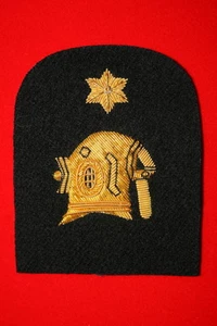 INSIGNIA DE CALIFICACIÓN DE BUZO REAL BRITÁNICA DE TERCERA CLASE TAMAÑO COMPLETO - Imagen 1 de 1