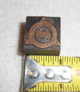 Printing Letterpress Printers Block Illinois Farm Supply Company - Picture 1 of 3