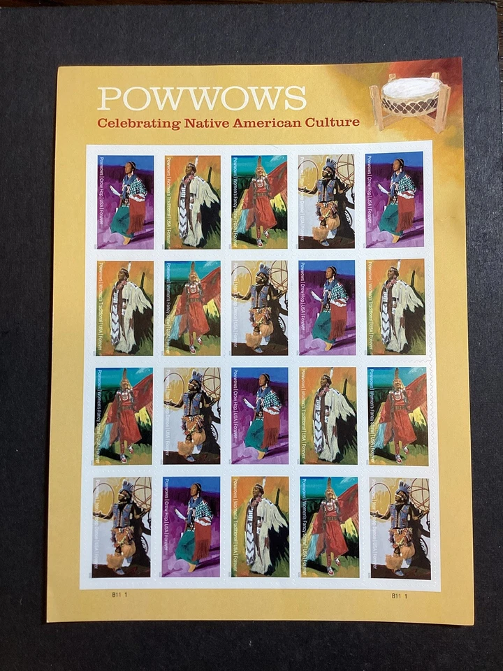 2025- Powwows - Sheet Of 20 Forever Stamps MNH-US - Image 1 of 1