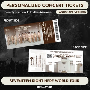 Personalisiertes SIEBZEHN [HIER] World Tour Stub Konzert Ticket - Bild 1 von 7