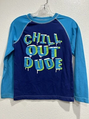 Circo “Chill Out Dude” Long Sleeve Pajama Top SZ 8-10 - Image 1 of 4