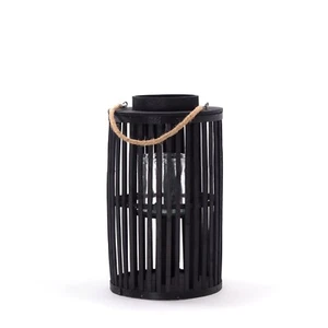WINDLICHT Midnight | schwarz | Bambus Bodenleuchter, Kerzenleuchter, Laternen - Bild 1 von 22