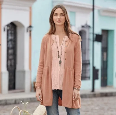 Novo com etiquetas Cardigã Sundance Favorite Days Suéter de Malha Leve Mescla de Cashmere ~~XS - Imagem 1 de 4