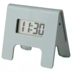 LCD Digital Alarm Clock Night Light Bedside Travel Easy Read Kitchen Timer Green - Picture 1 of 4