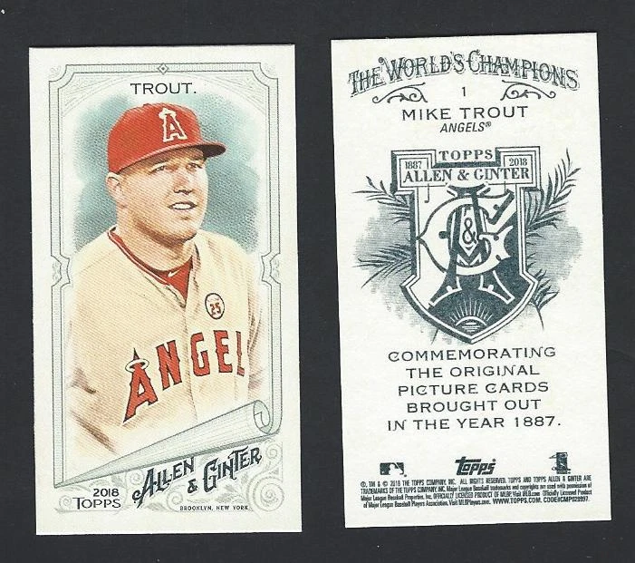 2018 Topps Allen & Ginter A&G Logo mini A and G SP singles - YOU PICK - Image 1 of 1