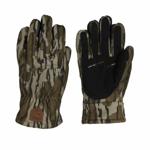 Guantes de caza Mossy Oak Gamekeeper serie cosechadora forrados de lana camuflaje - Imagen 1 de 3