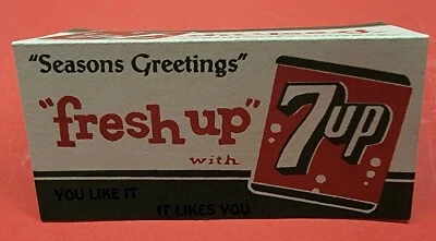 Vintage 7 UP Soda Promotional Bag Topper giveaway promo (NEW OLD STOCK UNUSED) - Image 1 of 4