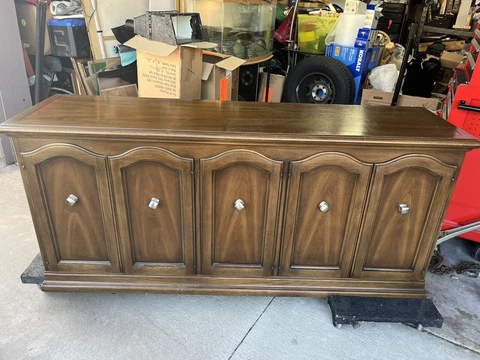Drexel Heritage Furniture Vintage Credenza French Accent Built In 1/62 Cover