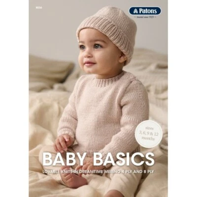 Patons Pattern Booklet #8036 Baby Basics Sizes 3Months-12Months - Image 1 of 4