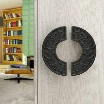 4 Inch Zinc Main Door Handle Pull Handles for All The Doors Pack of 1 Black - Image 1 of 4