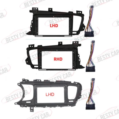9'' Car Radio Stereo Dash Frame Fascia Panel w/Harness for KIA Optima K5 2011~15 - Image 1 of 4
