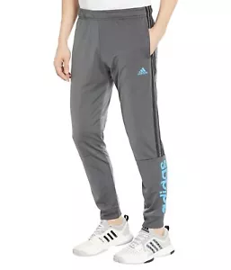 adidas Essentials Tricot 3-Stripes Linear Track Pants Grey Six 2XL - Picture 1 of 2