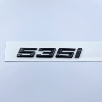Black 535i Trunk Lid Rear Emblem Badge Letter For BMW 5-Series 535 E39 E60 F10 - Изображение 1 из 4